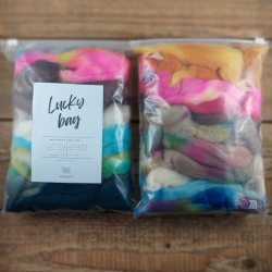 LUCKY BAG farebný mix vlny na plstenie a pradenie | Woolento