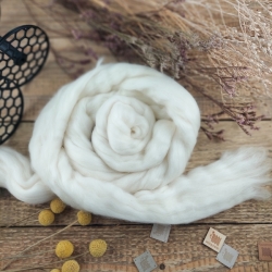 NATUR česané rúno, merino extra jemné | Woolento