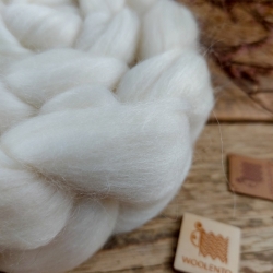 NATUR rúno, česanec merino a kid mohér | Woolento 