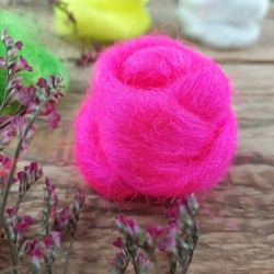GLOW NYLON  česané trblietavé  vlákno na tvorenie | Woolento