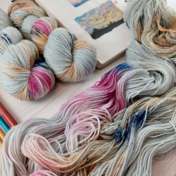 NICK hand dyed sock yarn 4ply speckled Woolento