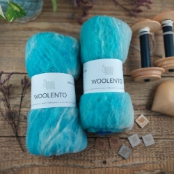 Art Batt No.14, merino vlna a trblietky | Woolento