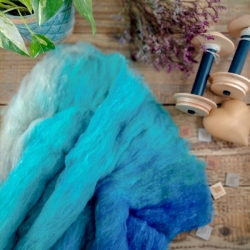 Art Batt No.14, merino vlna a trblietky | Woolento