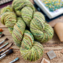 Handspun yarn, extra fine merino and cashmere #21 | Woolento