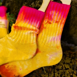 Tie-dye wool socks #04 | Woolento