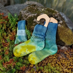 Tie-dye wool socks #05 | Woolento 