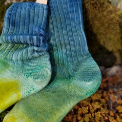 Tie-dye wool socks #05 | Woolento 