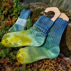 Tie-dye wool socks #05 | Woolento 