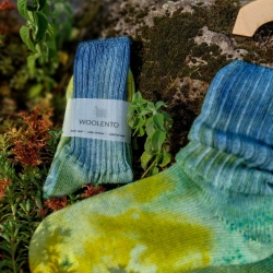 Tie-dye wool socks #05 | Woolento 