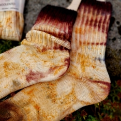 Tie-dye wool socks #07 | Woolento 