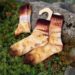 Tie-dye wool socks #07 | Woolento 