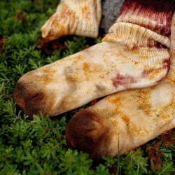 Tie-dye wool socks #07 | Woolento 