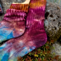 Tie-dye wool socks #08 | Woolento