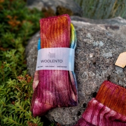 Tie-dye wool socks #08 | Woolento