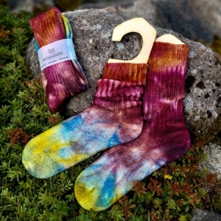 Tie-dye wool socks #08 | Woolento