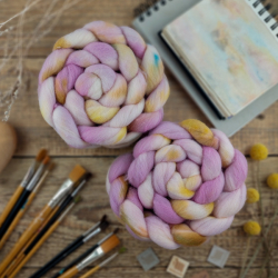 STARORUŽOVÝ MIX ručne farbená merino vlna | Woolento
