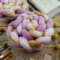 STARORUŽOVÝ MIX ručne farbená merino vlna | Woolento
