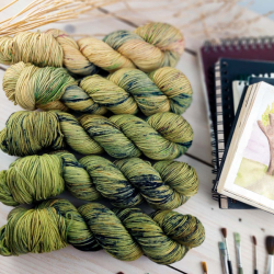 SANDRO - fade set, hand dyed knitting yarn Woolento 