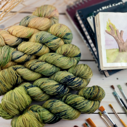 SANDRO - fade set, hand dyed knitting yarn Woolento 
