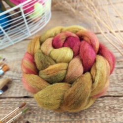 OLIVY /VÍNO ručne farbený česanec merino a hodváb | Woolento