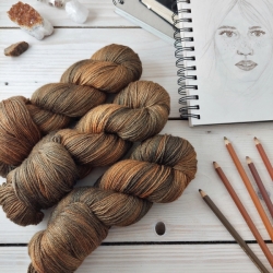 VILJAPELLOT - sada přízí na pletený šátek, Woolento hedvábí-merino