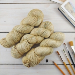 PERLE  silk and merino fingering hand knitting yarn dyed by Woolento 