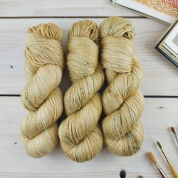 PERLE  silk and merino fingering hand knitting yarn dyed by Woolento 