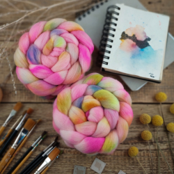 PINK MIX česanec merino fine, ručne farbený | Woolento