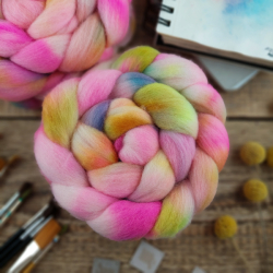 PINK MIX česanec merino fine, ručne farbený | Woolento