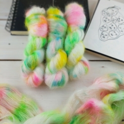 ROXANE - super kid mohair and silk, hand dyed, Woolento 