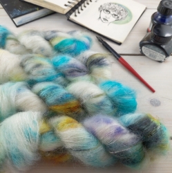 RÉMY super kid mohair and silk, hand dyed knitting yarn Woolento