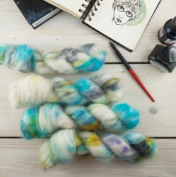 RÉMY super kid mohair and silk, hand dyed knitting yarn Woolento