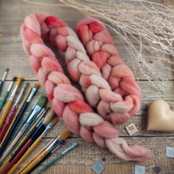 LOSOSOVÝ MIX ručne farbená lokálna merino vlna | Woolento 