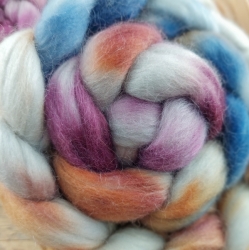 ŠEDÁ/ MODRÁ/ BORDOVÁ  česanec merino a kid mohér | Woolento 