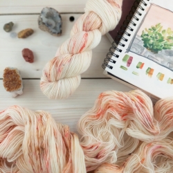 GRETA ombré set ručne farbená pletacia priadza merino Woolento