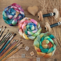 Merino wool roving - dye to order