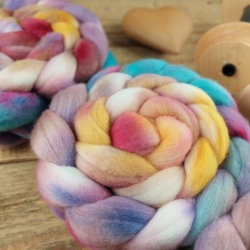 LILA/ ŽLTÁ/ TYRKYS merino fine, ručne farbené | Woolento 