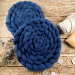 MODRÁ ROYAL ručne farbená slovenská merino vlna | Woolento