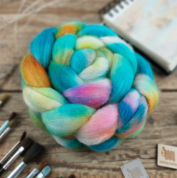 TYRKYS MIX ručne farbený česanec merino a hodváb | Woolento