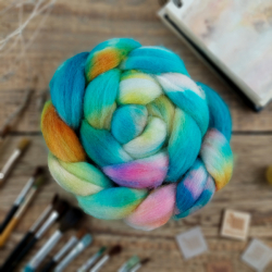 TYRKYS MIX ručne farbený česanec merino a hodváb | Woolento