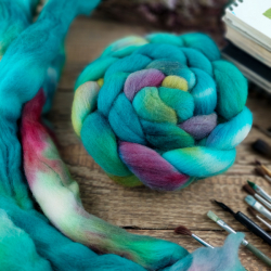 TYRKYS TMAVÝ MIX slovenská merino vlna | Woolento