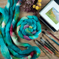 TYRKYS TMAVÝ MIX slovenská merino vlna | Woolento