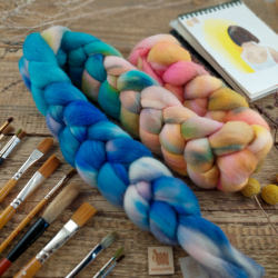 UNICORN, kirgizské horské merino, česanec ručne farbený, Woolento 