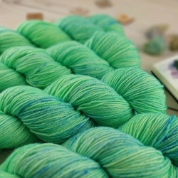 pletací příze ručně barvená jemné merino DK Woolento zelená Verdi