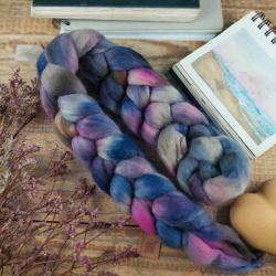 FIALOVÁ/ STARORUŽOVÁ/ TAUPE merino extra jemné | Woolento 