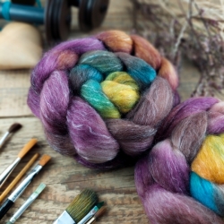 BORDÓ MIX vlna corriedale a tencel (lyocell) | Woolento