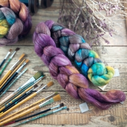 BORDÓ MIX vlna corriedale a tencel (lyocell) | Woolento