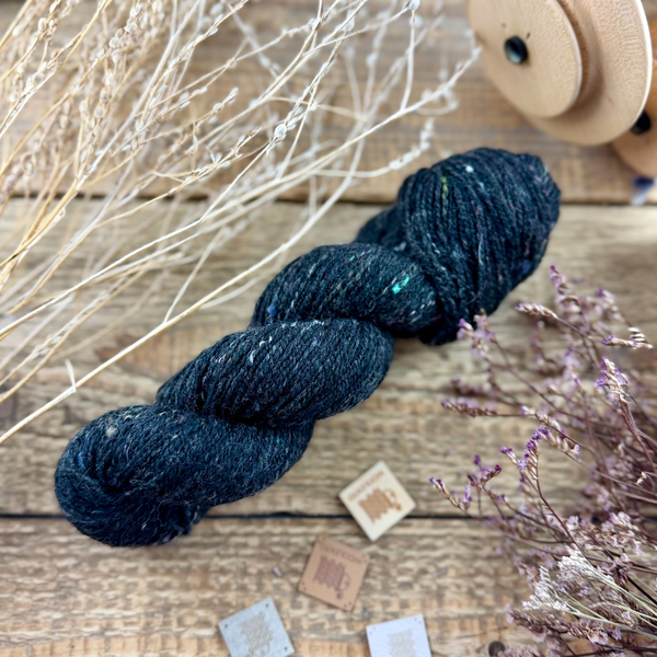 Hand-spun yarn, merino, alpca, recy-yarns #32 | Woolento