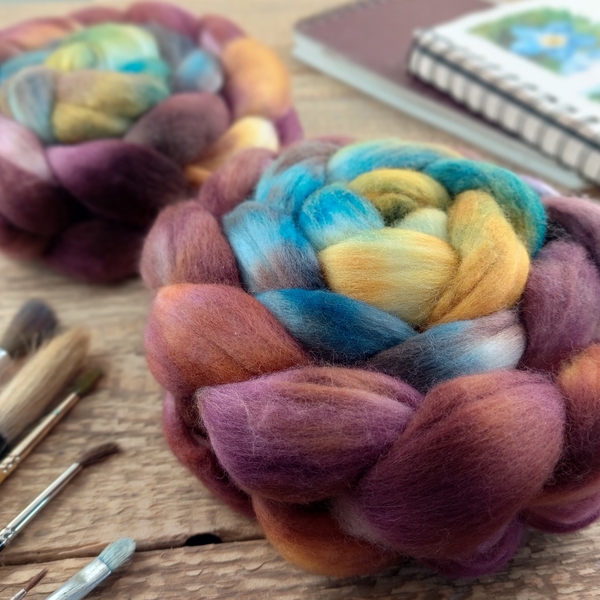 Merino extra jemné, ručně barvené, WINE MIX | Woolento 