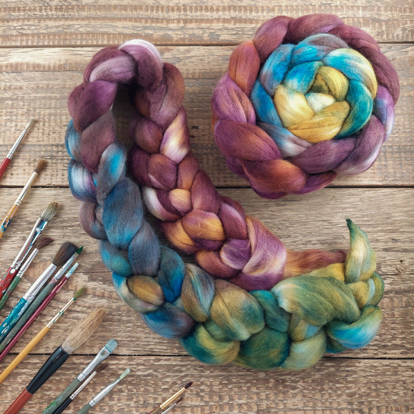 Merino extra jemné, ručně barvené, WINE MIX | Woolento 